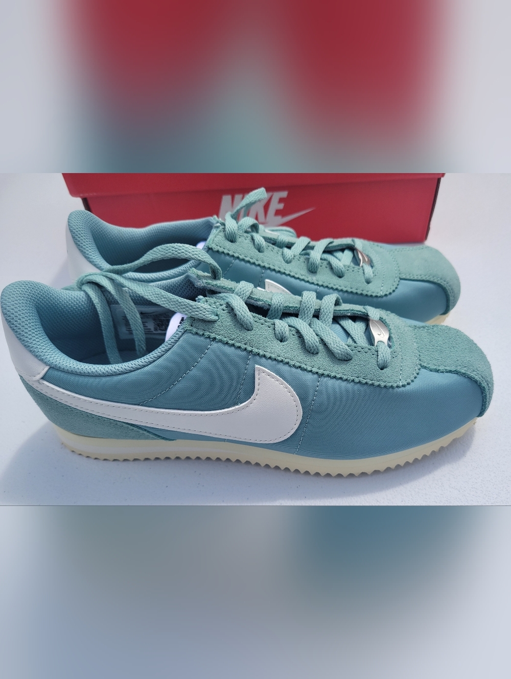 Womens 6.5/Youth 5.5 Nike Cortez TXT (GS) sneakers in Cannon/Sail-Alabaster NIB - Picture 4 of 7